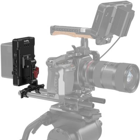 SmallRig 3204B - płytka akumulatora V-Mount, przykład użycia